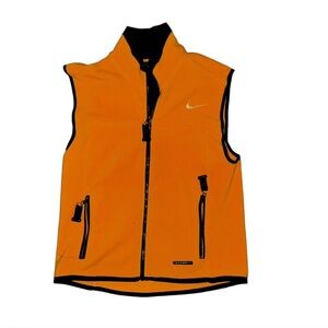 Vintage Nike ACG Yellow Fleece Vest Therma-Fit thermal Layer 2